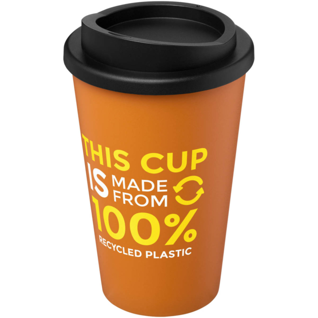 Americano® recycelter isolierter 350 ml Becher - orange - Logo 1