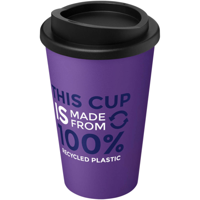 Americano® recycelter isolierter 350 ml Becher - lila - Logo 1