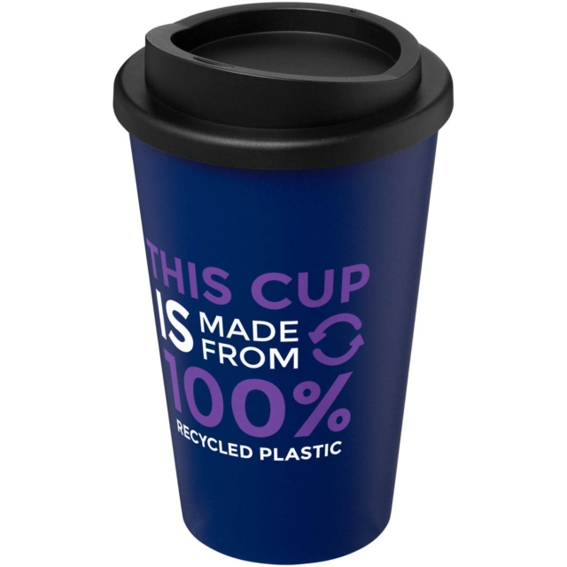 Americano® recycelter isolierter 350 ml Becher - blau - Logo 1