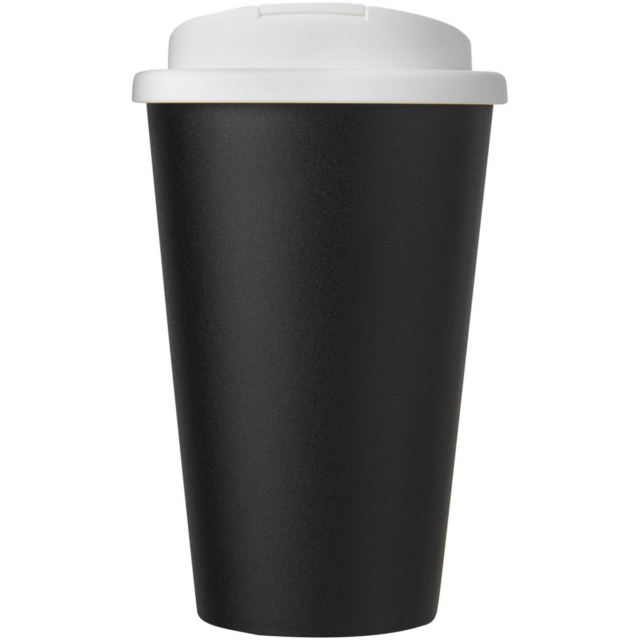 Americano® 350 ml Isolierbecher mit auslaufsicherem Schraubverschluss - schwarz - Vorderseite