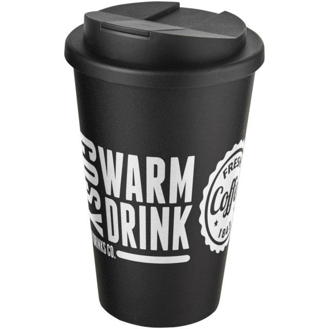 Americano® 350 ml Isolierbecher mit auslaufsicherem Schraubverschluss - schwarz - Logo 1