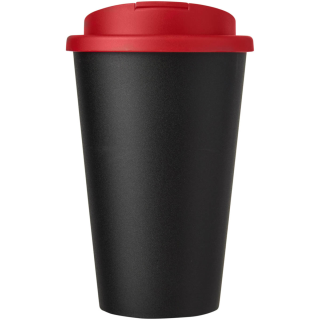 Americano® 350 ml Isolierbecher mit auslaufsicherem Schraubverschluss - schwarz - Vorderseite