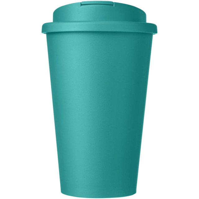 Americano® 350 ml Isolierbecher mit auslaufsicherem Schraubverschluss - aquablau - Vorderseite