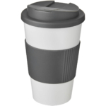 Americano® 350 ml Isolierbecher mit Schutzring & auslaufsicherem Schraubverschluss - weiss - Hauptfoto