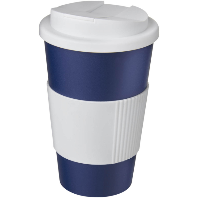 Americano® 350 ml Isolierbecher mit Schutzring & auslaufsicherem Schraubverschluss - blau - Hauptfoto