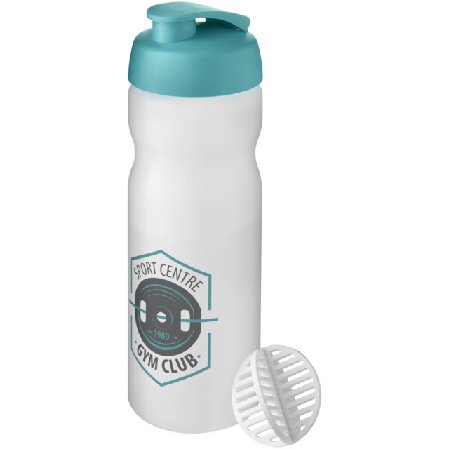 Baseline Plus 650 ml Shakerflasche - aquablau - Logo 1