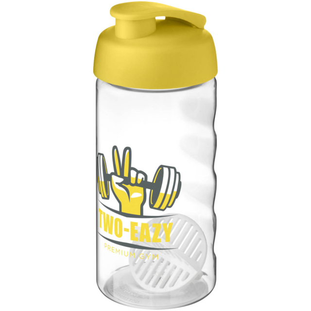 H2O Active® Bop 500 ml Shakerflasche - gelb - Logo 1