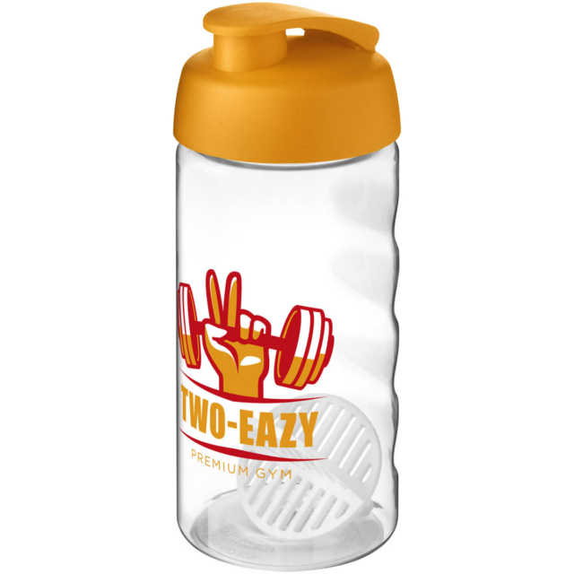 H2O Active® Bop 500 ml Shakerflasche - orange - Logo 1