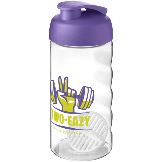 H2O Active® Bop 500 ml Shakerflasche - lila - Logo 1