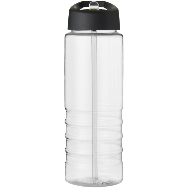 H2O Active® Treble 750 ml Sportflasche mit Ausgussdeckel - transparent - Vorderseite