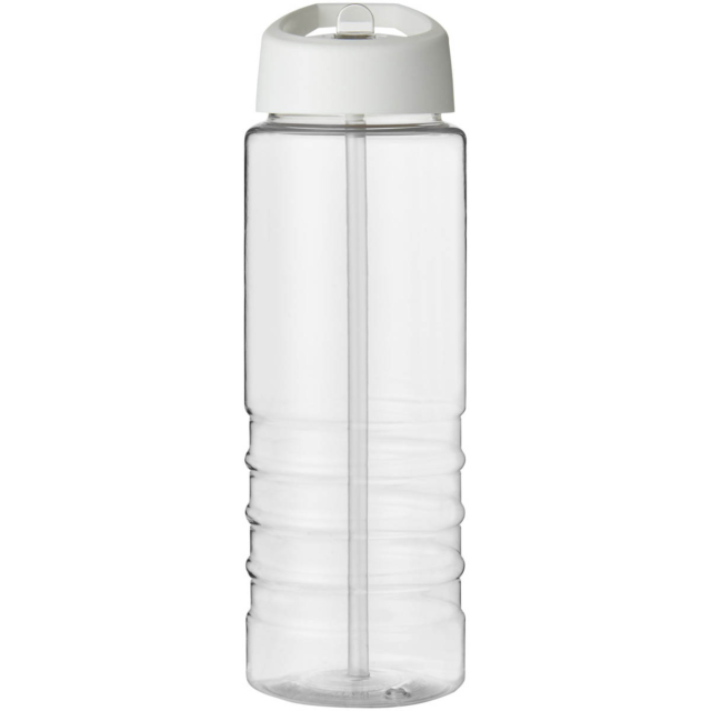 H2O Active® Treble 750 ml Sportflasche mit Ausgussdeckel - transparent - Vorderseite