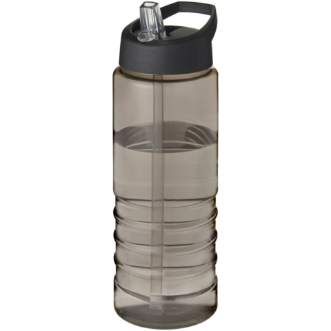 H2O Active® Treble 750 ml Sportflasche mit Ausgussdeckel - charcoal - Hauptfoto