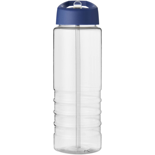 H2O Active® Treble 750 ml Sportflasche mit Ausgussdeckel - transparent - Vorderseite