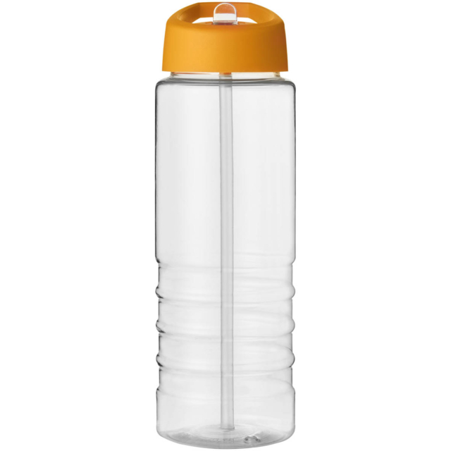 H2O Active® Treble 750 ml Sportflasche mit Ausgussdeckel - transparent - Vorderseite