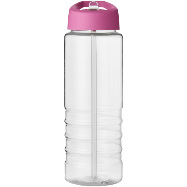 H2O Active® Treble 750 ml Sportflasche mit Ausgussdeckel - transparent - Vorderseite