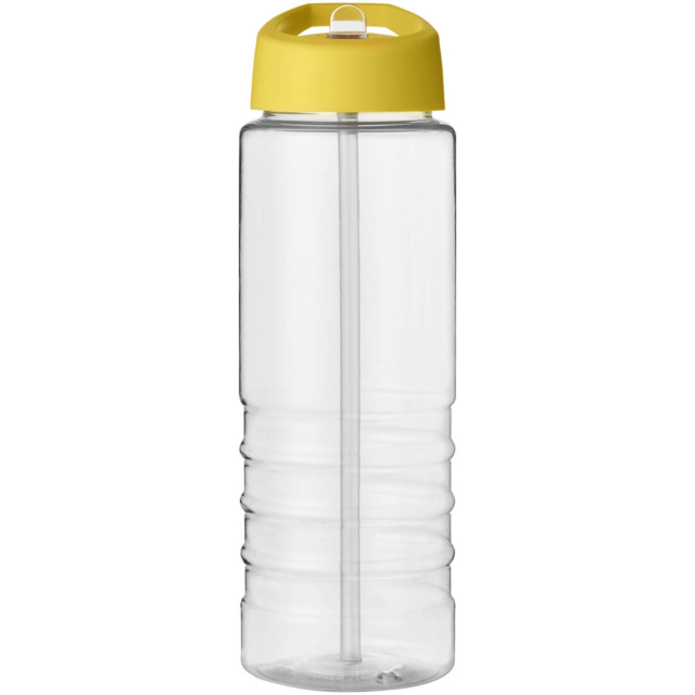 H2O Active® Treble 750 ml Sportflasche mit Ausgussdeckel - transparent - Vorderseite