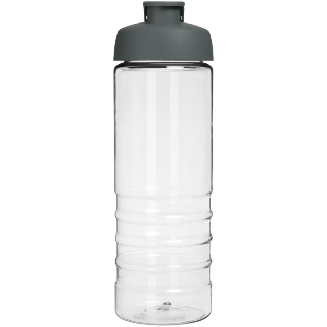 H2O Active® Treble 750 ml Sportflasche mit Klappdeckel - transparent - Vorderseite