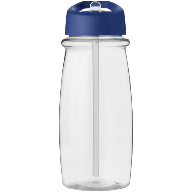 H2O Active® Pulse 600 ml Sportflasche mit Ausgussdeckel - transparent - Vorderseite