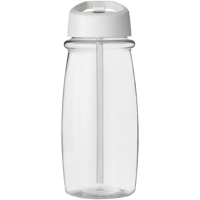 H2O Active® Pulse 600 ml Sportflasche mit Ausgussdeckel - transparent - Vorderseite