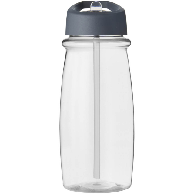 H2O Active® Pulse 600 ml Sportflasche mit Ausgussdeckel - transparent - Vorderseite