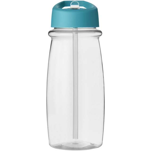 H2O Active® Pulse 600 ml Sportflasche mit Ausgussdeckel - transparent - Vorderseite