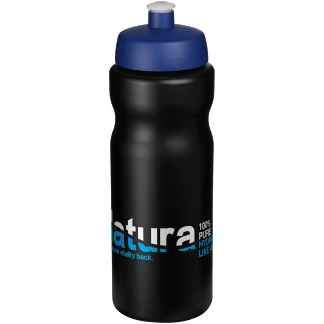 Baseline® Plus 650 ml Sportflasche - blau - Logo 1