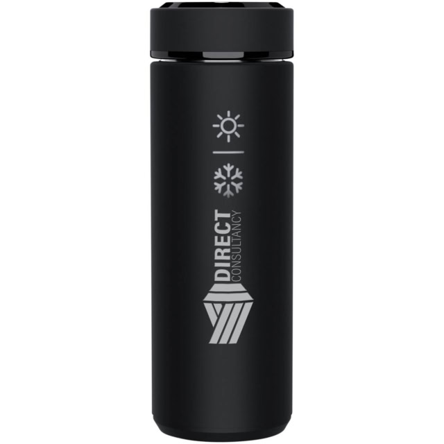 SCX.design D10 Smart Isolierflasche - schwarz - Logo 2