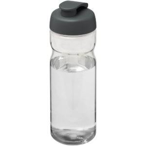 H2O Active® Base Tritan™ 650 ml Sportflasche mit Klappdeckel – transparent klar / grau