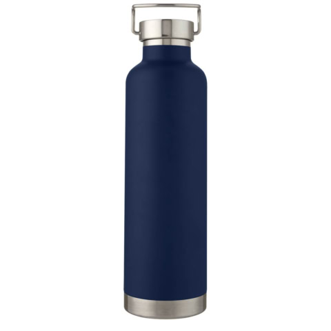 Thor 1 l Kupfer-Vakuum Isoliersportflasche - dunkelblau - Vorderseite