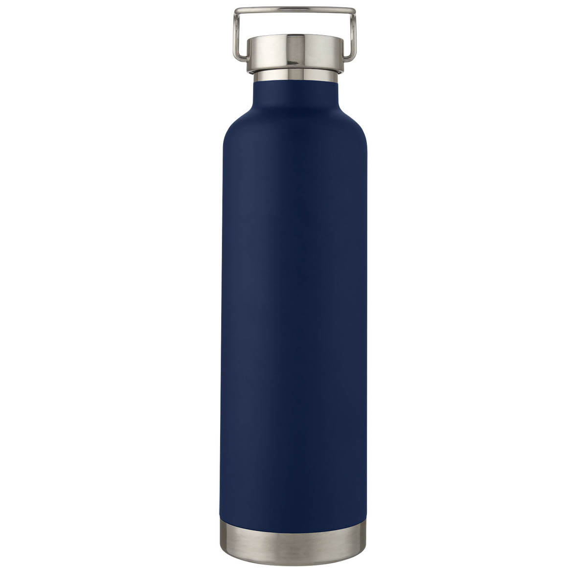Thor 1 l Kupfer-Vakuum Isoliersportflasche - dunkelblau - Vorderseite