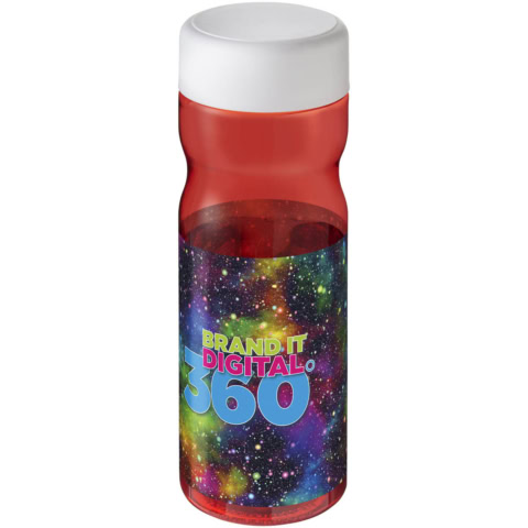 H2O Active® Base Tritan™ 650-ml-Sportflasche mit Drehdeckel - rot - Logo 1