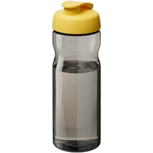 H2O Active® Base Tritan™ 650 ml Sportflasche mit Klappdeckel – kohle / gelb