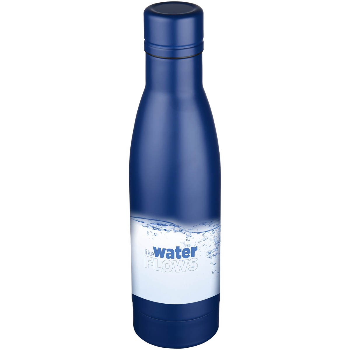 Vasa 500 ml Kupfer-Vakuum Isolierflasche - blau - Logo 1