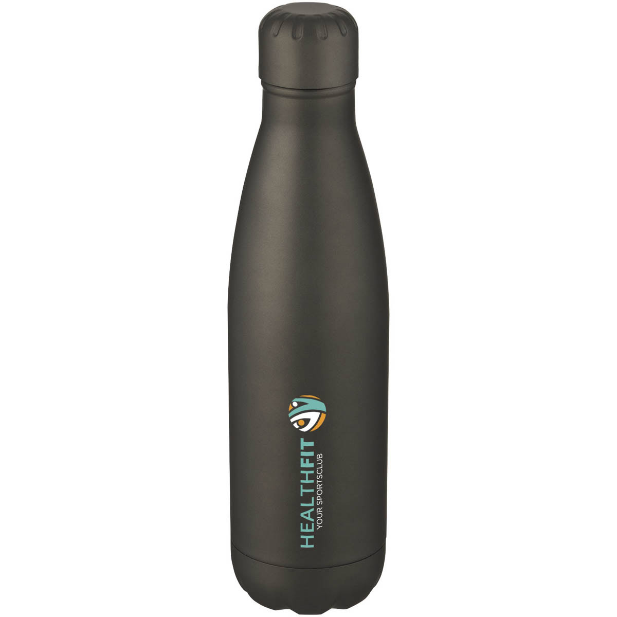 Cove 500 ml vakuumisolierte Edelstahlflasche - grau matt - Logo 1