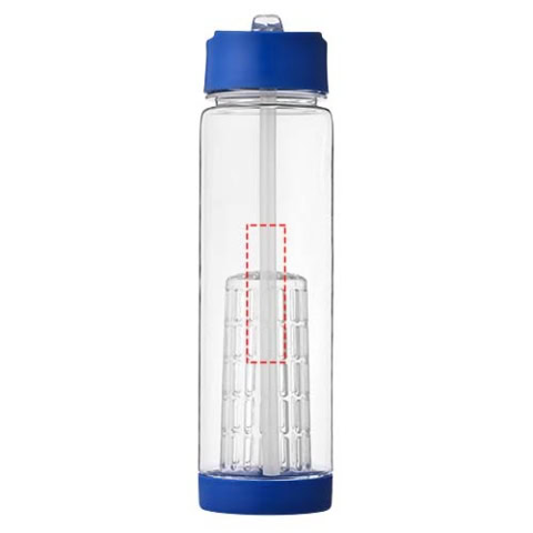 Tutti frutti 740 ml Tritan™ Sportflasche mit Infuser - transparent / blau – Bild 8