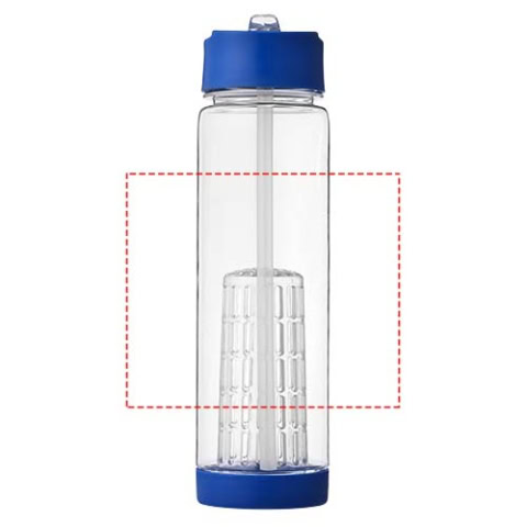 Tutti frutti 740 ml Tritan™ Sportflasche mit Infuser - transparent / blau – Bild 9