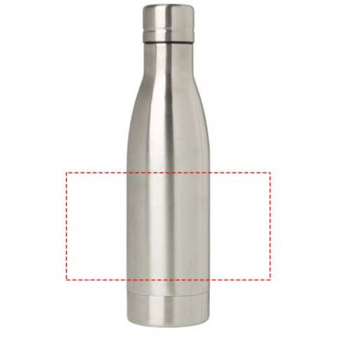 Vasa RCS-zertifizierte Kupfer-Vakuum Isolierflasche aus recyceltem Edelstahl, 500 ml - silber – Bild 8