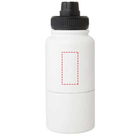 Dupeca 840 ml RCS-zertifizierte Isolierflasche aus Edelstahl - weiss – Bild 9