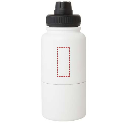 Dupeca 840 ml RCS-zertifizierte Isolierflasche aus Edelstahl - weiss – Bild 8