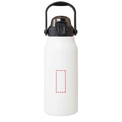 Giganto 1600 ml RCS-zertifizierte Kupfer-Vakuum Isolierflasche aus recyceltem Edelstahl - weiss – Bild 9