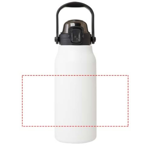 Giganto 1600 ml RCS-zertifizierte Kupfer-Vakuum Isolierflasche aus recyceltem Edelstahl - weiss – Bild 10