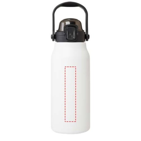 Giganto 1600 ml RCS-zertifizierte Kupfer-Vakuum Isolierflasche aus recyceltem Edelstahl - weiss – Bild 8