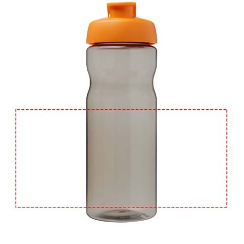 H2O Active® Base Tritan™ 650 ml Sportflasche mit Klappdeckel - kohle / orange – Bild 5