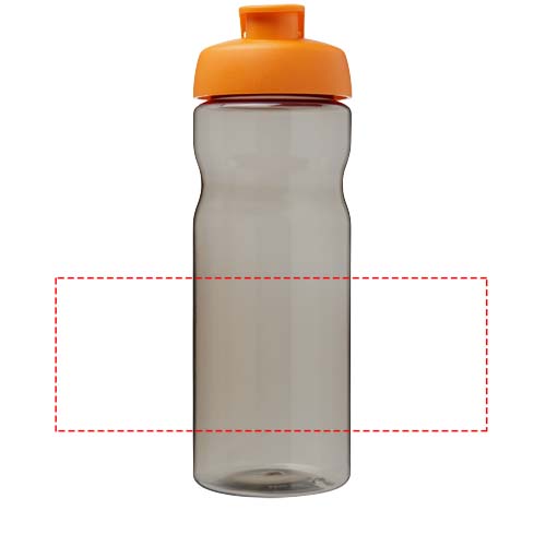 H2O Active® Base Tritan™ 650 ml Sportflasche mit Klappdeckel - kohle / orange – Bild 6
