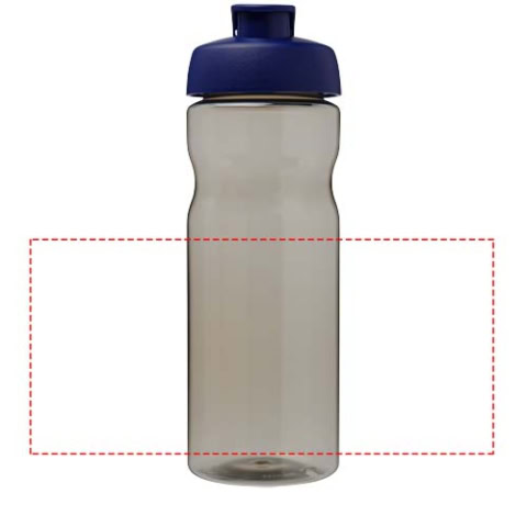 H2O Active® Base Tritan™ 650 ml Sportflasche mit Klappdeckel - kohle / blau – Bild 5