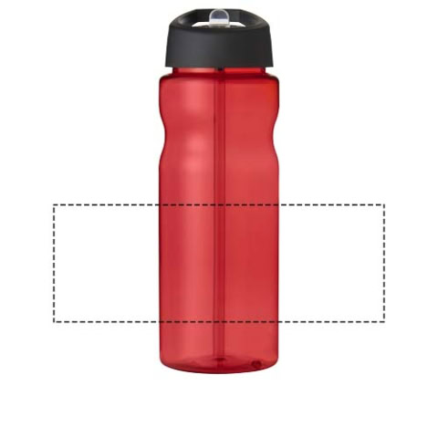 H2O Active® Base Tritan™ 650 ml Sportflasche mit Ausgussdeckel - rot / schwarz – Bild 4
