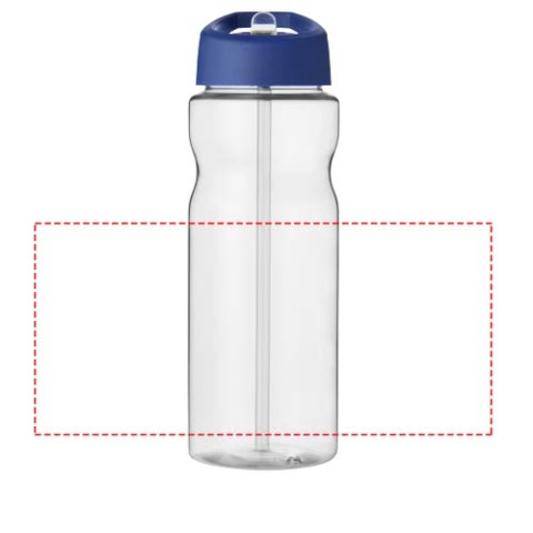 H2O Active® Base Tritan™ 650 ml Sportflasche mit Ausgussdeckel - transparent klar / blau – Bild 5