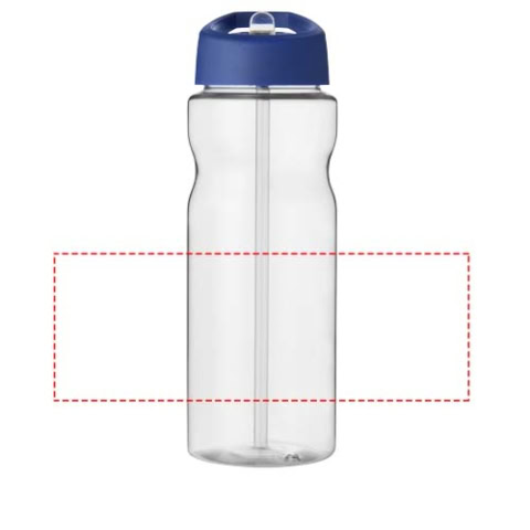 H2O Active® Base Tritan™ 650 ml Sportflasche mit Ausgussdeckel - transparent klar / blau – Bild 6