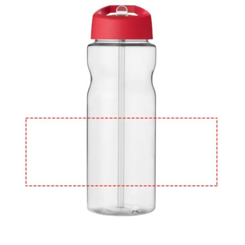 H2O Active® Base Tritan™ 650 ml Sportflasche mit Ausgussdeckel - transparent klar / rot – Bild 6