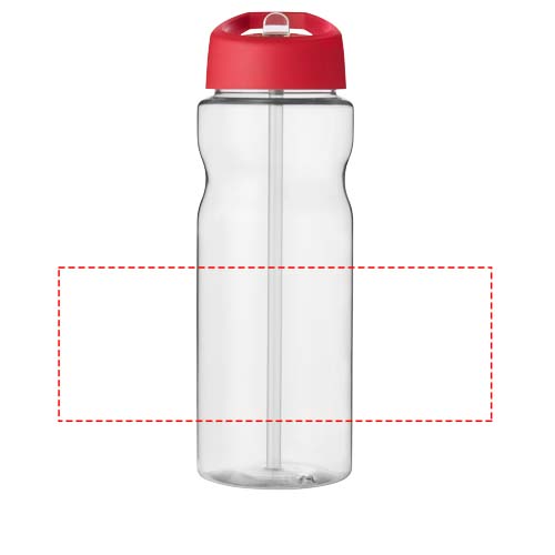 H2O Active® Base Tritan™ 650 ml Sportflasche mit Ausgussdeckel - transparent klar / rot – Bild 6